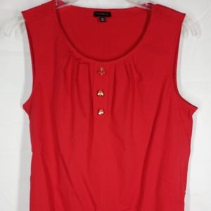 Red talbots sleeveless top